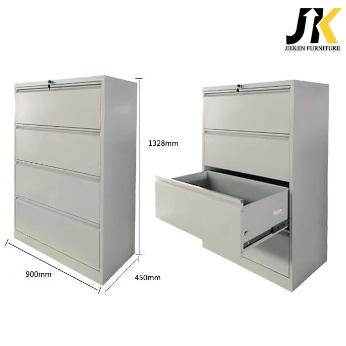 Lateral 4 drawer filing cabinet